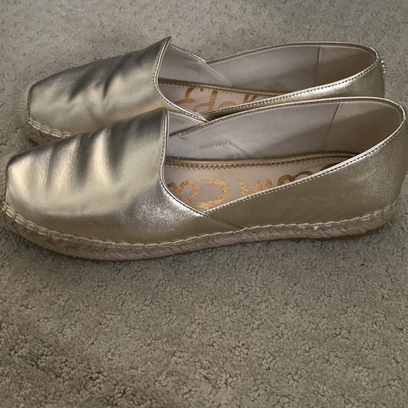 Sam Edelman Kesia Espadrilles - gold leather - size 9.5 - worn only 1 time. - Picture 4 of 5